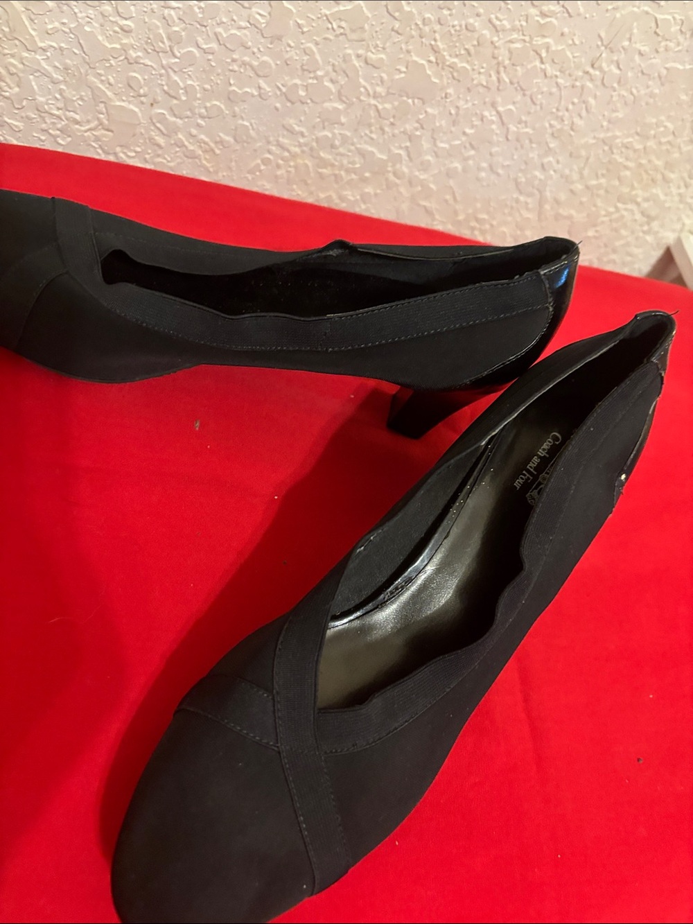 Coach and Four Black Women's Low Block Heel Pumps
